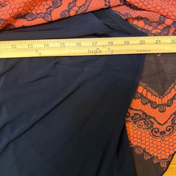 Enfocus Cape Dress Women’s Sz 16W Black Knit Sleeveless Pullover V Neck - Picture 6 of 8